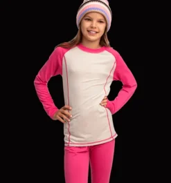 Underställ|Underställ>Everest Outdoor J Uw Shirt POWERPINK/BEIGE