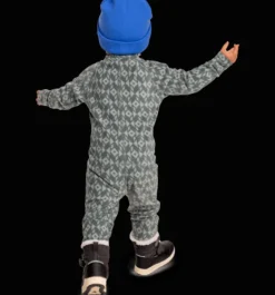 Underställ|Tröjor & T-Shirts>Everest Outdoor K Printed Flc Ovr OAT GREEN