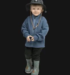 Underställ|Tröjor & T-Shirts>Everest Outdoor K Windfleece Jkt DENIM BLUE