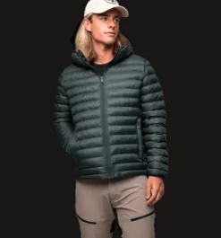 Varma Jackor|Tunna Jackor>Everest Outdoor M Liner Hood Jacket DK GREEN