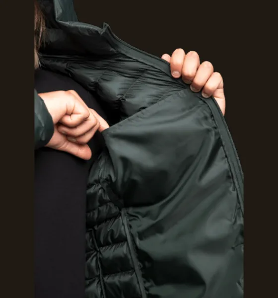 Varma Jackor|Tunna Jackor>Everest Outdoor M Liner Hood Jacket DK GREEN