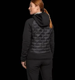 Tröjor & T-Shirts|Tunna jackor>Everest Outdoor W Hybrid Jkt 2 BLACK