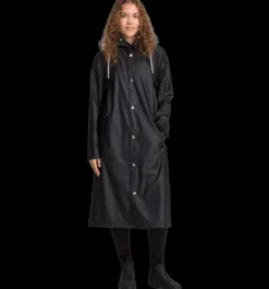 Regnjackor|Tunna jackor>Everest Outdoor W Rain Coat Long BLACK