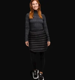Skalbyxor|Regn- & skalbyxor>Everest Outdoor W Short Quilt Skirt BLACK