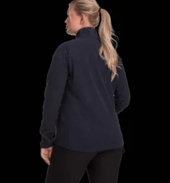 Tröjor & T-Shirts|Tröjor>Everest Outdoor W Zip Fleece Jacket NAVY MELANGE